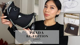 PRADA REEDITION 2005 NYLON BAG  UNBOXING [upl. by Enoch]