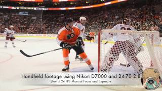 Nikon D7000 Video Test  Philadelphia Flyers [upl. by Laro]