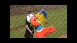 Umpires Break The San Diego Chicken in Vancouver 3 [upl. by Nnylecyoj]