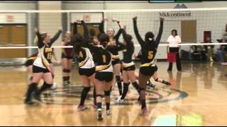 HS Volleyball ClearbrookGonvick vs Lake of the Woods  Lakeland News Sports  October 30 2012 [upl. by Orteip751]