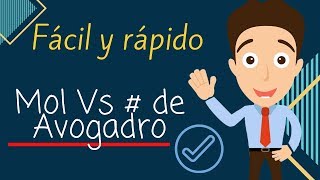 EJERCICIOS SOBRE MOL Y NÚMERO DE AVOGADRO ☑️ [upl. by Oringa]