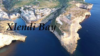 Xlendi Bay  Mavic Air 2 Drone Video [upl. by Kolnos935]