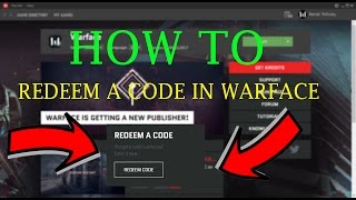 Warface  How To Redeem A Code  Full Tutorial [upl. by Accber]