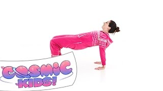 Bridge pose  Cosmic Kids yoga posture of the week [upl. by Shelburne878]