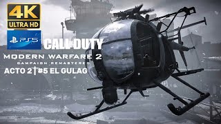 Call Of Duty Modern Warfare 2 Remastered  Parte 2  5 El Gulag [upl. by Aloysia561]