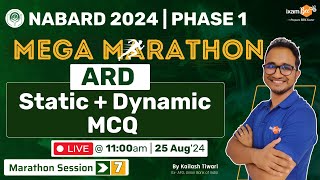 NABARD 2024  Mega Marathon  ARD Static Dynamic MCQ Session  By Kailash Sir [upl. by Hsepid]