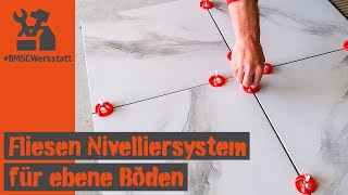 Fliesen Nivelliersystem mit schraubbaren Zughauben für ebene Böden [upl. by Yeleek500]