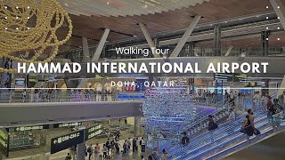 4K Doha Airport  Hammad International Airport  Qatar 🇶🇦 [upl. by Dionne]