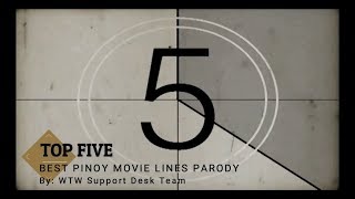 Top 5 Famous Pinoy Movie Lines Parody [upl. by Yneffit]