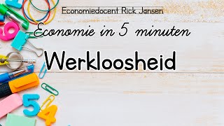 Economie in 5 minuten Werkloosheid EXAMENTRAINING [upl. by Dazhehs]