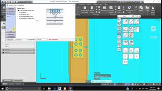 ADVANCE STEEL 2019 TUTORIAL20COLUMN SPLICE JOINTDW [upl. by Islaen190]