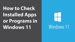 How to Check Installed Apps or Programs in Windows 11—Super Simple Guide [upl. by Cecilius]