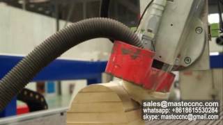 4 axis cnc router processing wood curved surface [upl. by Sirc507]