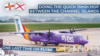 TRIPREPORT  FlyBe operated by Blue Islands  ATR 72500  Guernsey  Jersey [upl. by Langham]