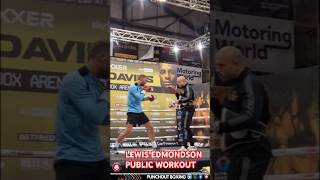 LEWIS EDMONDSON PUBLIC WORKOUT boxxer azimdavies [upl. by Anselma]