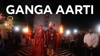 Ganga Aarti Entry  Bride and Groom Traditional Concept Entry  Wedding amp Reception  Smile Events [upl. by Anolla209]