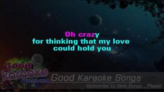 Crazy  Patsy Cline Lyrics Karaoke  goodkaraokesongscom [upl. by Segal160]