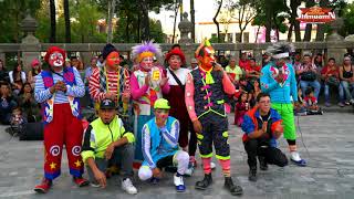 Los mejores Payasos de la Ciudad de Mexico Festejando el día del Payaso 4K [upl. by Osborn630]