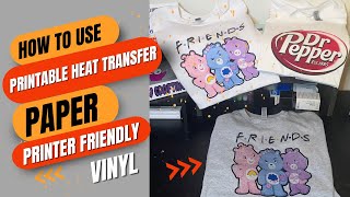 TransOurDream Heat transfer paper printable Heat Transfer vinyl for inkjet printers  Easy to use [upl. by Sarena664]