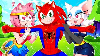 Superhero In Love  Sonic x Amy x Rouger  Sonic The Hedgehog 2 Animation [upl. by Ahseital]