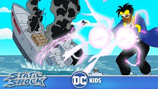 Can Static Save a SINKING SHIP 🚢  Static Shock  dckids [upl. by Ahsyla]