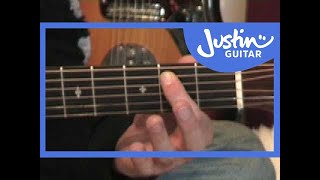 Easy Acoustic Solo Blues Lesson 2of3 Guitar Lesson PR001 How to play [upl. by Fitzsimmons]