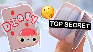 how to make your own TOP SECRET mini diary CUTE CRAFT SUMMER 1010 [upl. by Palladin340]