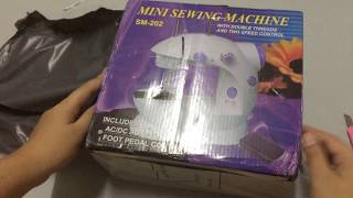 Unboxing Mini Sewing Machine from Lazada [upl. by Nysa]