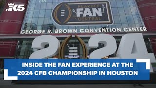 A look at the fan experience for the CFB National Championship in Houston [upl. by Ntsud332]