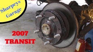 ford transit rwd rear hubs seals change [upl. by Retsek630]