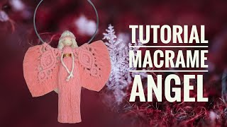 Macrame Angel Tutorial Macrame Angel on the ring [upl. by Harsho]