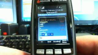 First Impression Review of Polycom Spectralink 8440 Lync Functionality [upl. by Rede569]