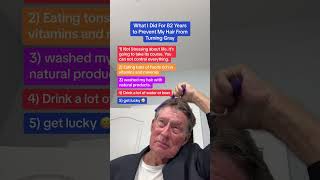 How To Not Have Gray Hair at 82 Years Old grandpa [upl. by Webb]