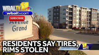 White Marsh residents report stolen tires rims [upl. by Vharat]