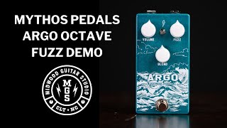 Mythos Pedals Argo Octave Fuzz Demo I Midwood Guitar Studio [upl. by Shafer721]