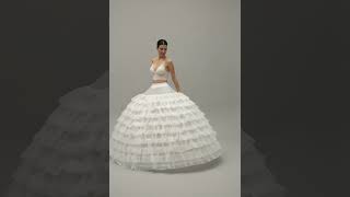 White Petticoat for Costumes and Bridal Wear [upl. by Balac]