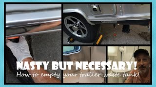 Nasty but Necessary How to empty your Airstream Trailer waste tank [upl. by Yahsed]