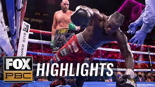 Tyson Fury vs Deontay Wilder III  FULL FIGHT HIGHLIGHT  PBC ON FOX [upl. by Eerolam]