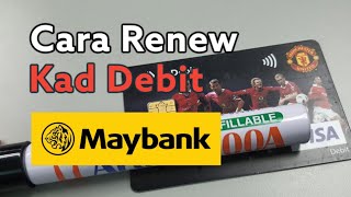 Cara Renew Kad ATM Maybank Online Jer👍 [upl. by Chloras352]