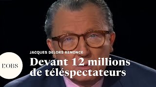 Mort de Jacques Delors  ce moment où il annonçait qu’il ne serait pas candidat à la présidentielle [upl. by Dorrehs311]