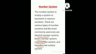 What is number system in computer numbersystem kindsOfNumberSystem [upl. by Aikal]