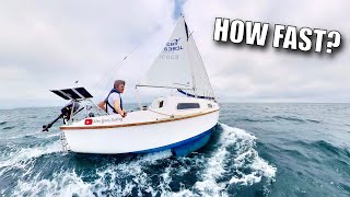 SOLO ON A 21FT SAILBOAT Studland Bay  Cowes  Ep105 [upl. by Gnim]