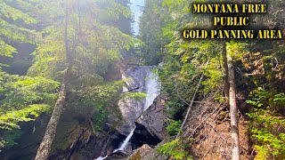 Libby Creek Montana RECREATIONAL GOLD Panning [upl. by Nnagem]