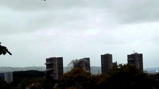 Tarfside Oval Flats Cardonald Glasgow Blown Up 200915 [upl. by Goldsmith]