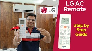 LG AC Remote 2024⚡ LG Split AC remote guide 2024 ⚡ Lg AC Remote Function [upl. by Salisbarry]