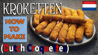 Make Kroketten  Dutch Croquettes🇳🇱 [upl. by Bissell]