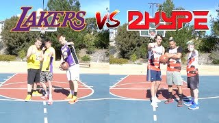 2HYPE vs LAKERS 3v3 BASKETBALL GAME ft AJ Lapray [upl. by Etnad756]