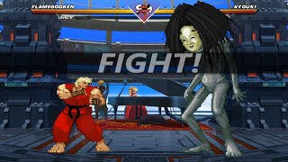 Flamegod Ken vs Kyouki EPIC FIGHT MUGEN [upl. by Arat]