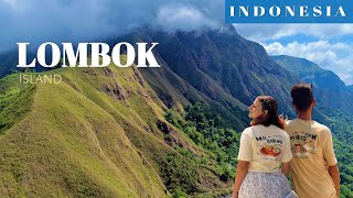 One Day in Lombok Indonesia  Exploring Sade Village Mount Rinjani Kuta amp Mawun Beaches  Լոմբոկ [upl. by Annwahs]