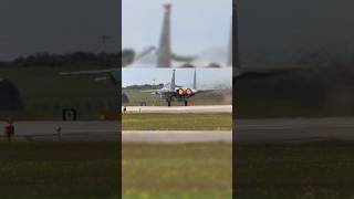 2 F15s taking off from RAF lakenheath aviation usaf f15 military raflakenheath airforce [upl. by Chev535]